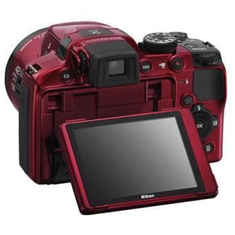 Coolpix P510 Kompaktkamera – Rot/Schwarz + Nikon Nikkor Weitwinkel-Zoom 24–1000 mm f/3,0–5,9