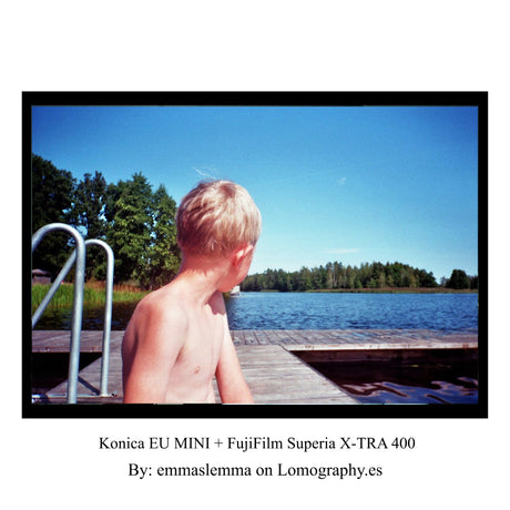 Konica EU Mini (Graue Edition) – 35mm Kompaktfilmkamera