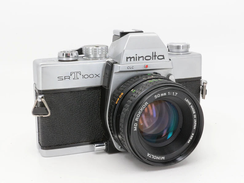 Minolta SrT100x – 35mm Filmkamera mit 50mm MD 1.7 | Vintage Analogkamera | Minolta · Hauptbild