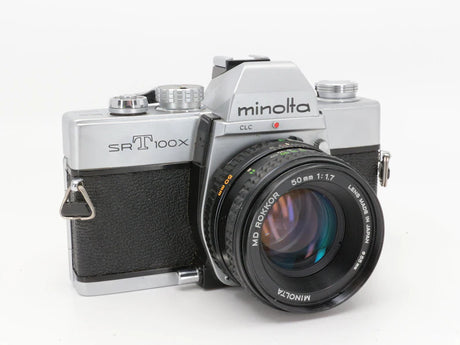 Minolta SrT100x – 35mm Filmkamera mit 50mm MD 1.7 | Vintage Analogkamera | Minolta