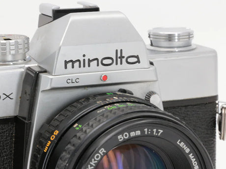 Minolta SrT100x – 35mm Filmkamera mit 50mm MD 1.7 | Vintage Analogkamera | Minolta